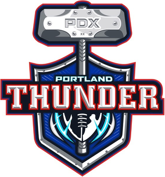 Portland Thunder 2014-Pres Primary Logo t shirt iron on transfers